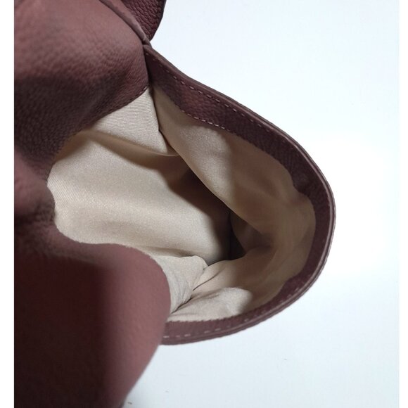 XXL Lucky Brand Pebble Leather Mauve Light Pink Patti Tote Shoulder Bag - Picture 7 of 11